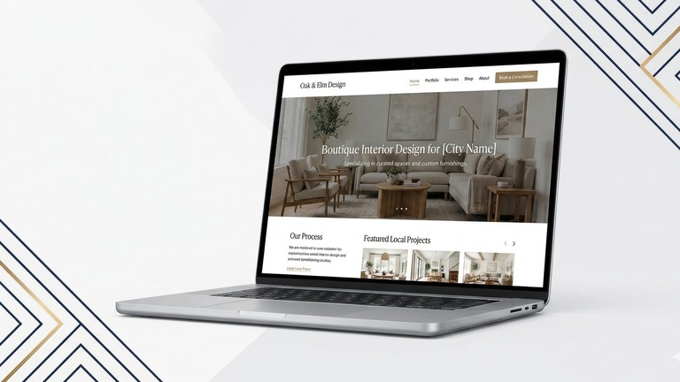 Portfolio website preview direction by Solurnis